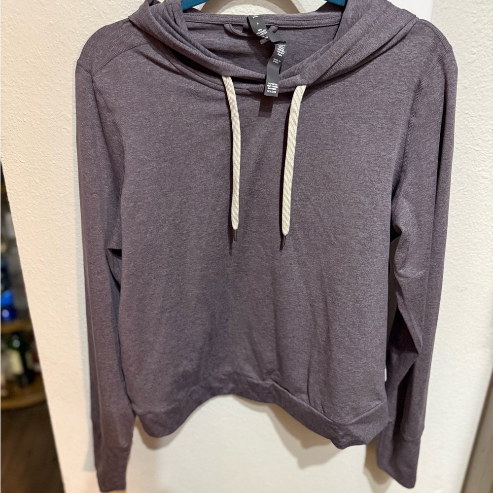 Vuori Heathered Purple Hoodie